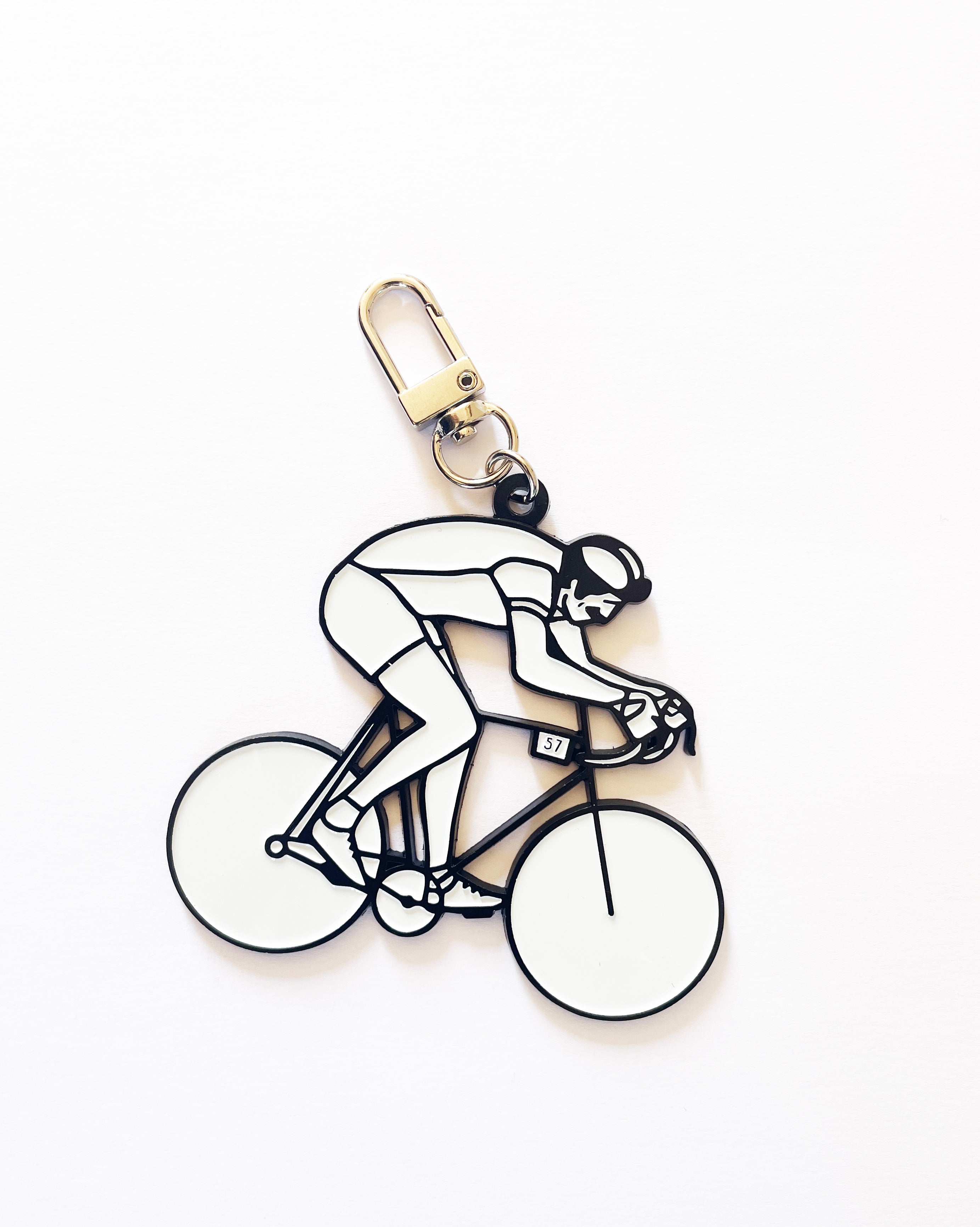 Porte-clés en métal Cyclisme - Idée Cadeau pour Fan de Vélo