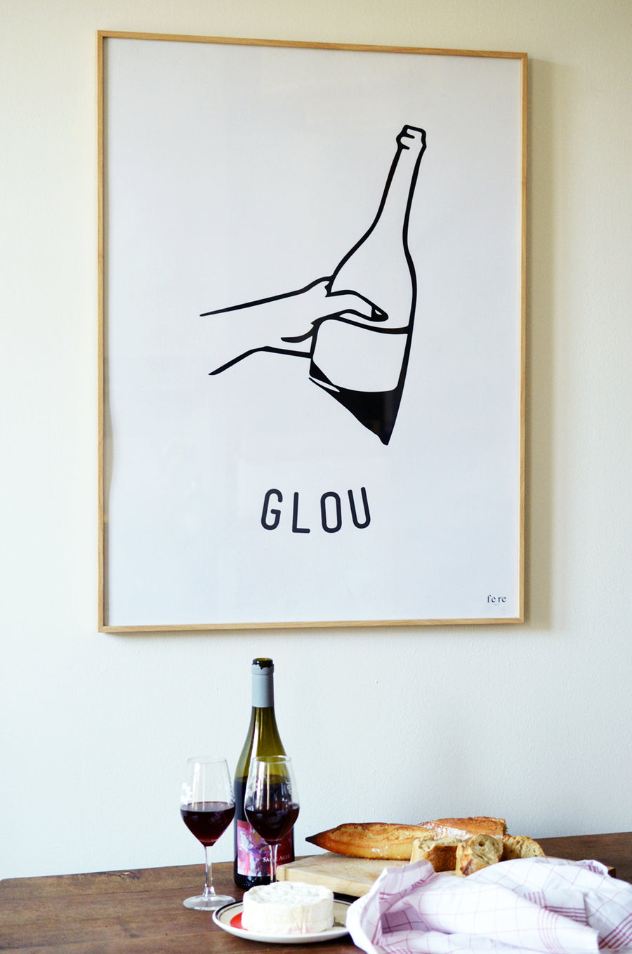 Affiche GLOU, le vin