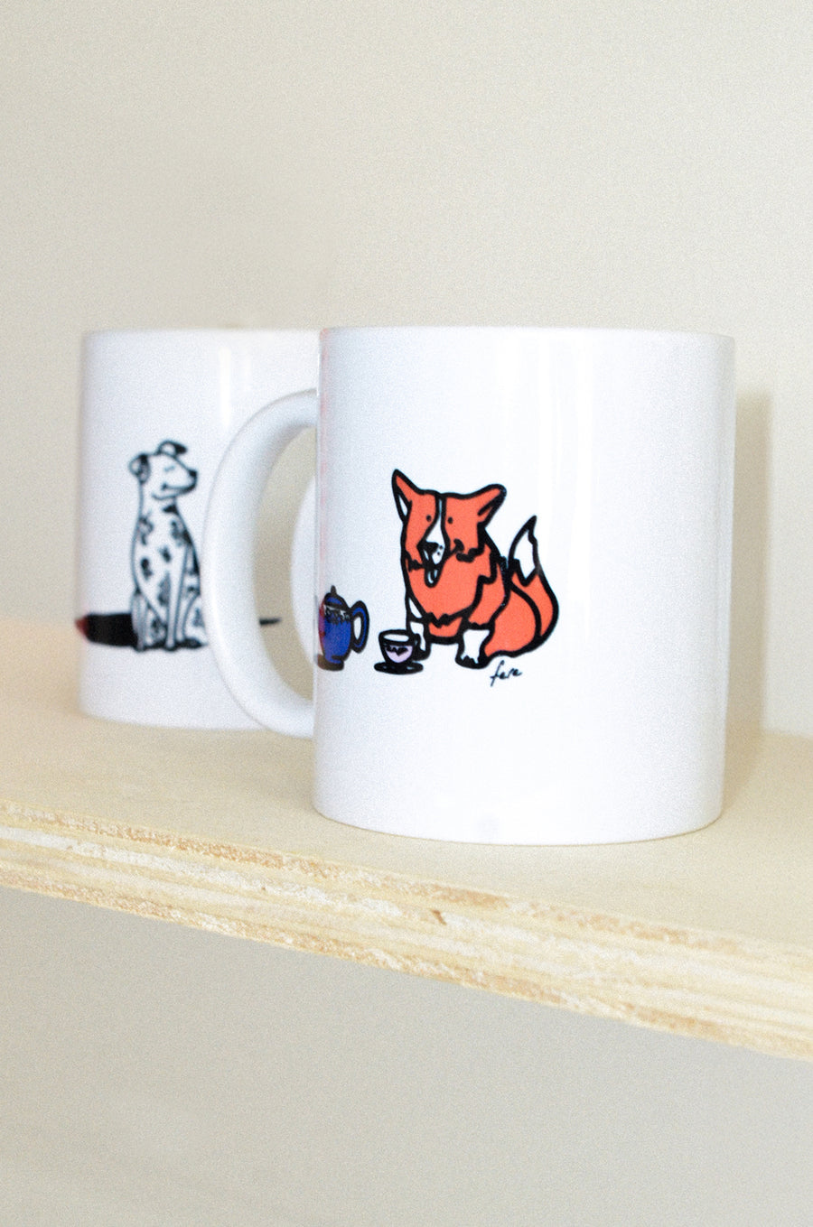 mug chien corgi fere queen dog 
