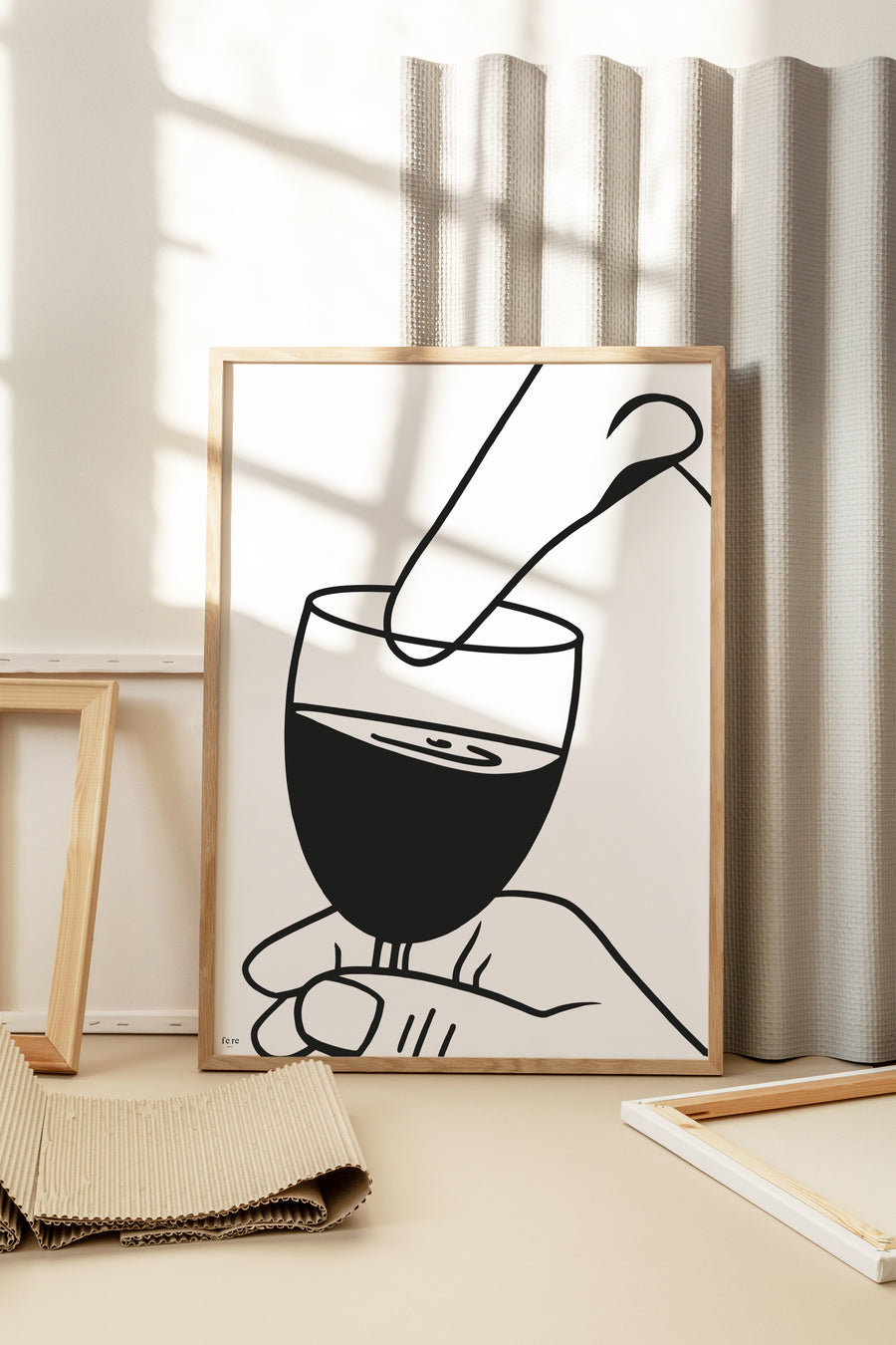 Affiches illustrées sur le Vin nez