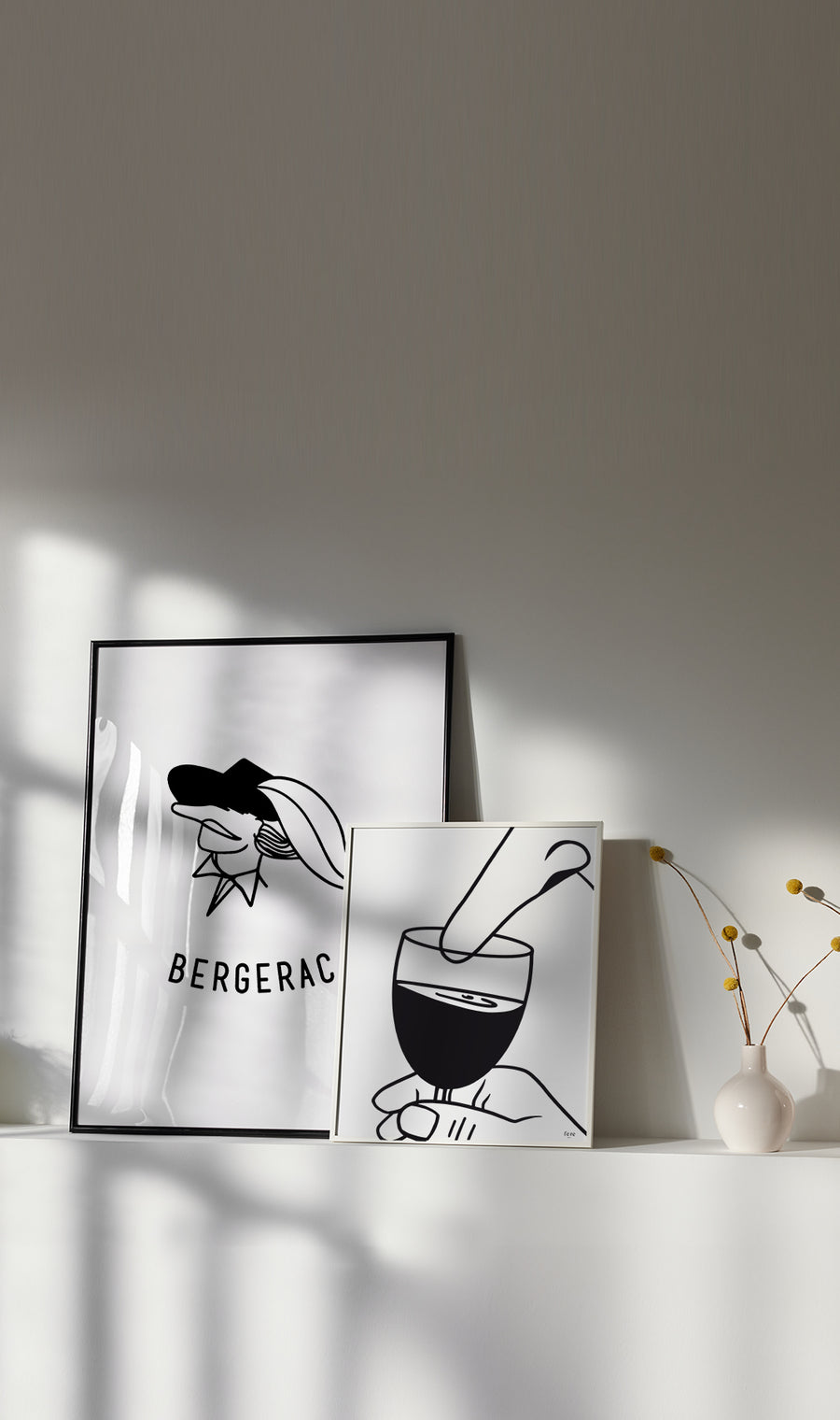 Affiches illustrées sur le Vin nez