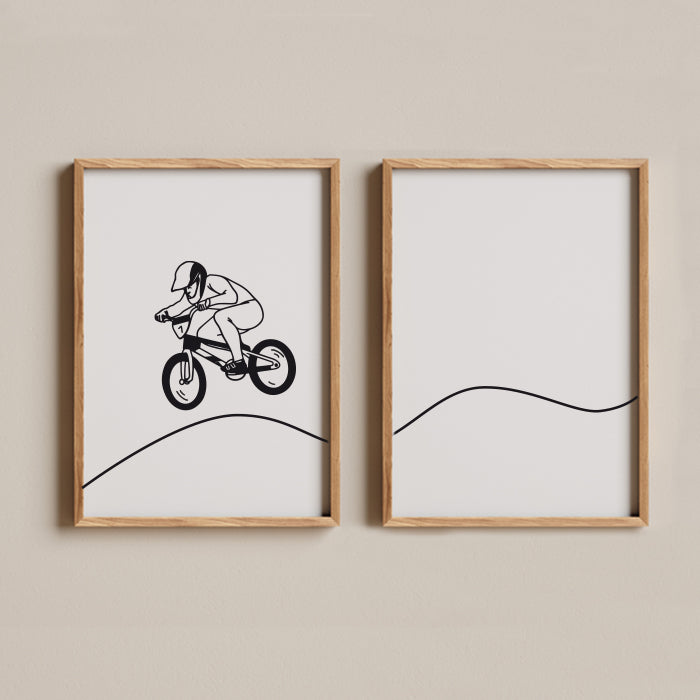 Duo d'affiches les sportifs - BMX