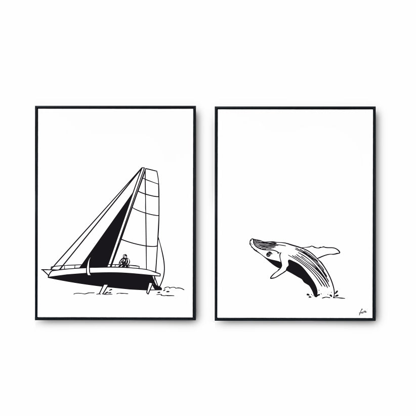 Duo d'affiches les sportifs - Voile Vendée globe