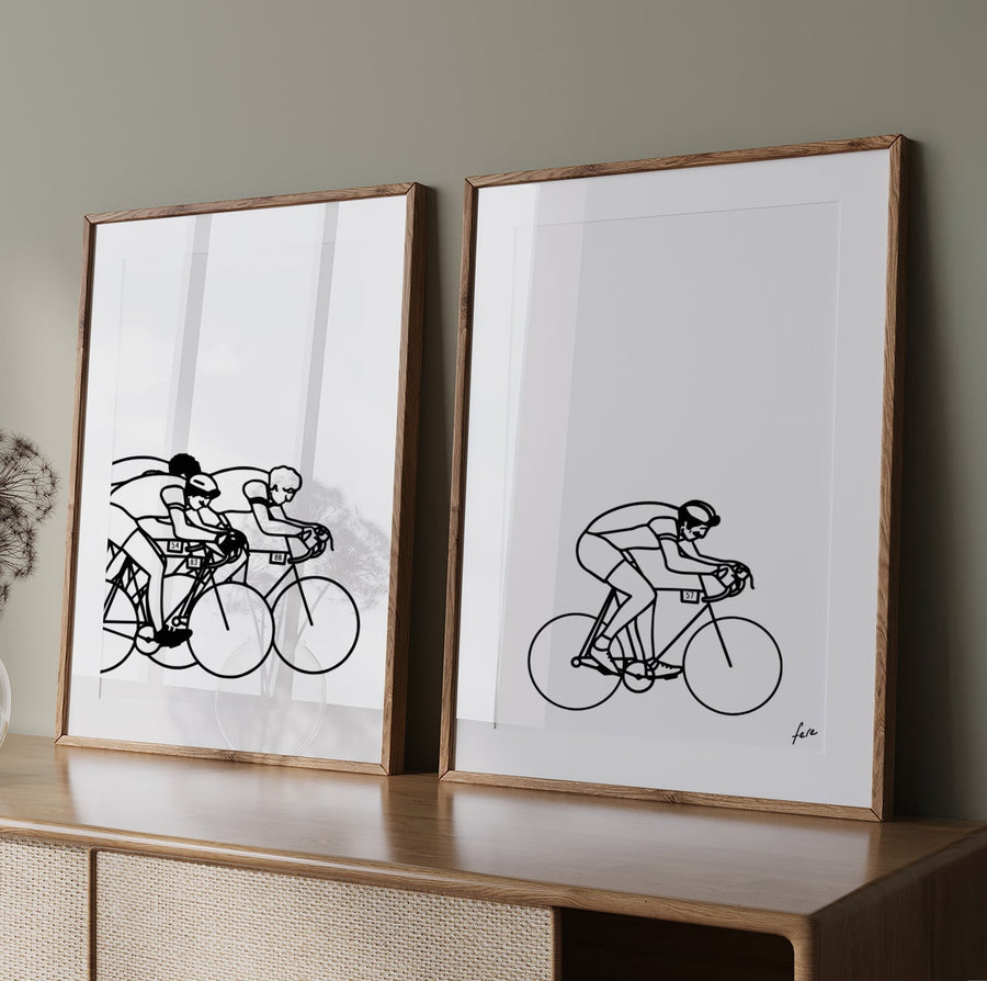 decoration murale art print affiches fere cyclisme
