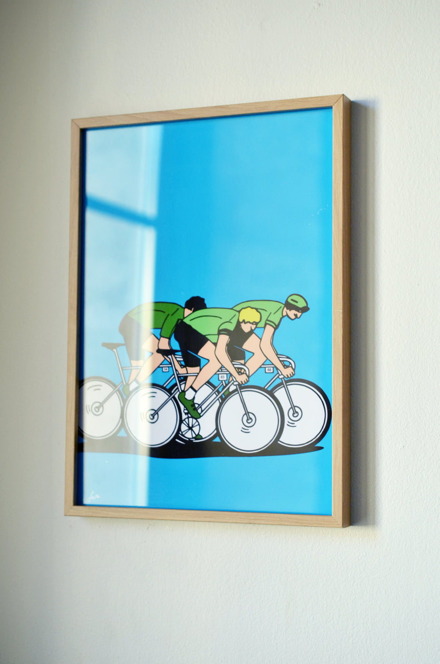 Duo d'affiches colorées les sportifs - Cyclisme