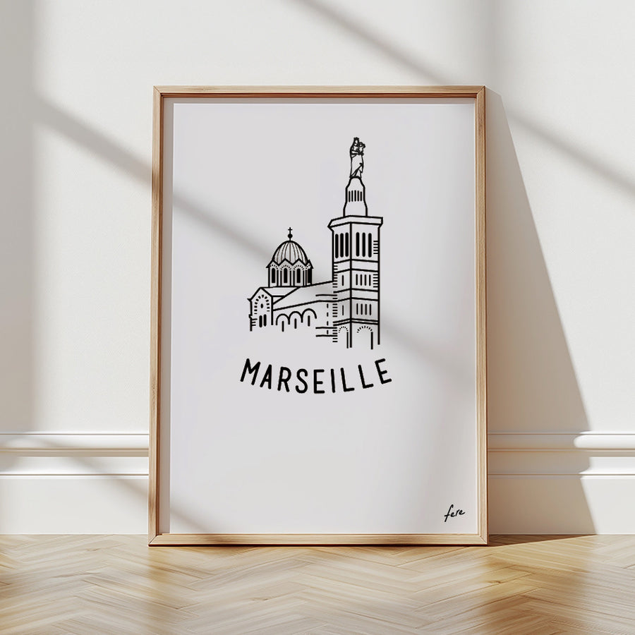 affiche design Marseille poster déco murale