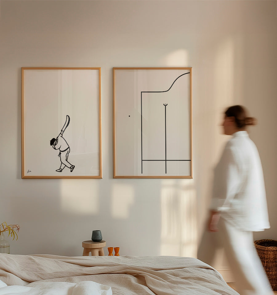 pelote basque illustration decoration murale