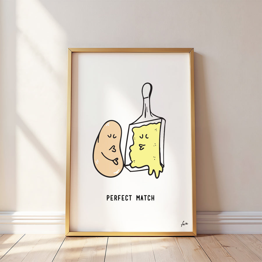 Affiche Perfect match, Raclette pomme de terre