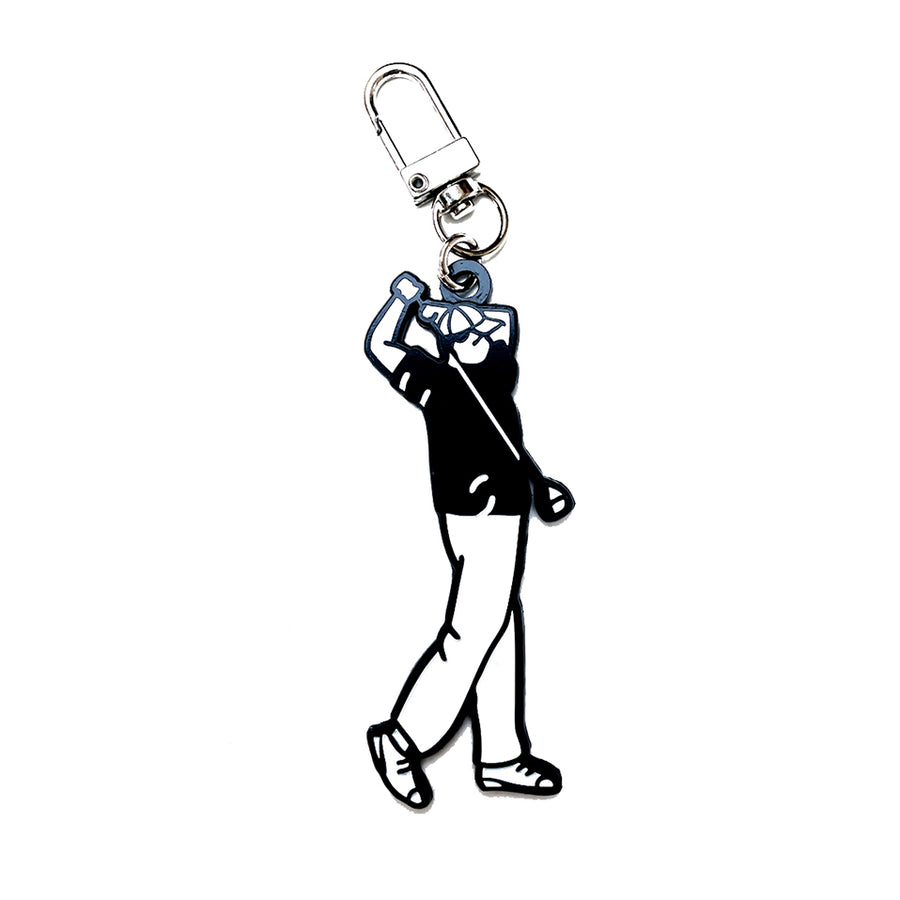 Porte-clé Golf en métal émaillé