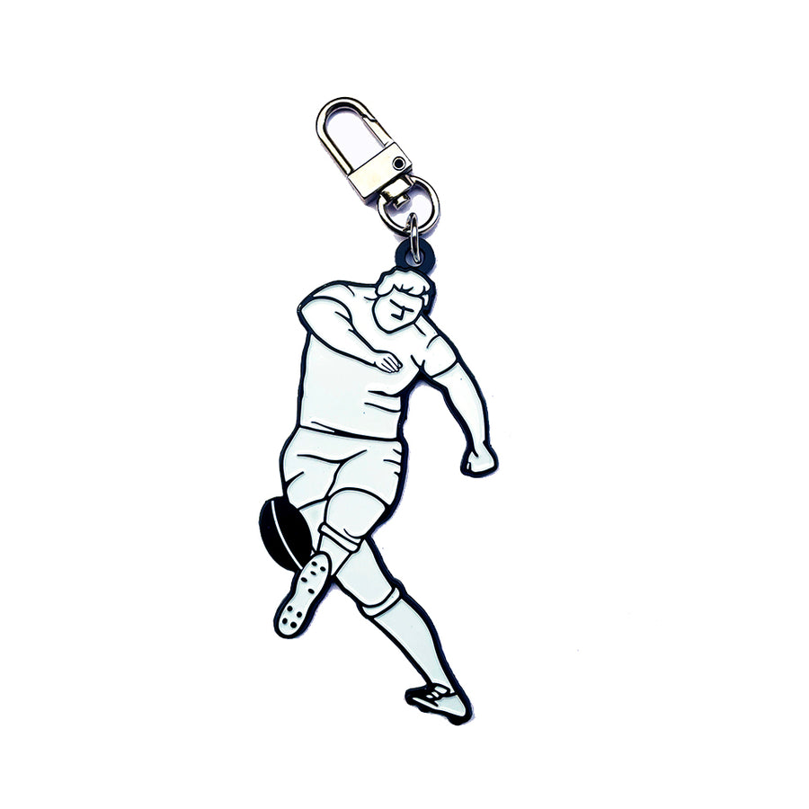 Porte-clé Rugby en métal émaillé