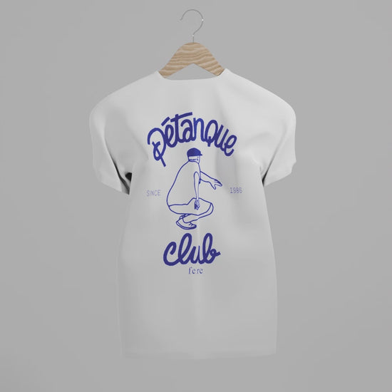 t-shirt unisexe petanque sport coton biologique creation francaise fere