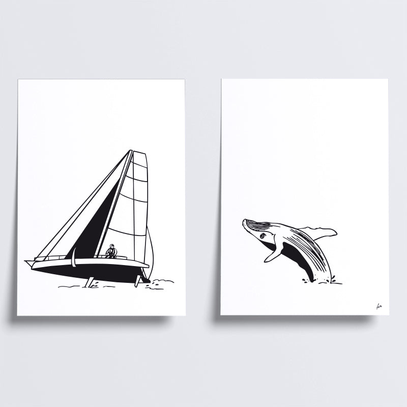 Duo d'affiches les sportifs - Voile Vendée globe