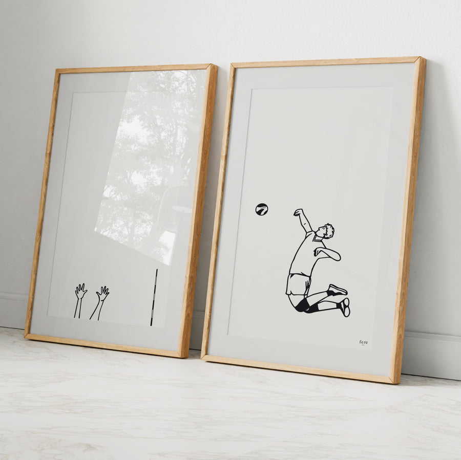 Duo d'affiches les sportifs - Volley-ball