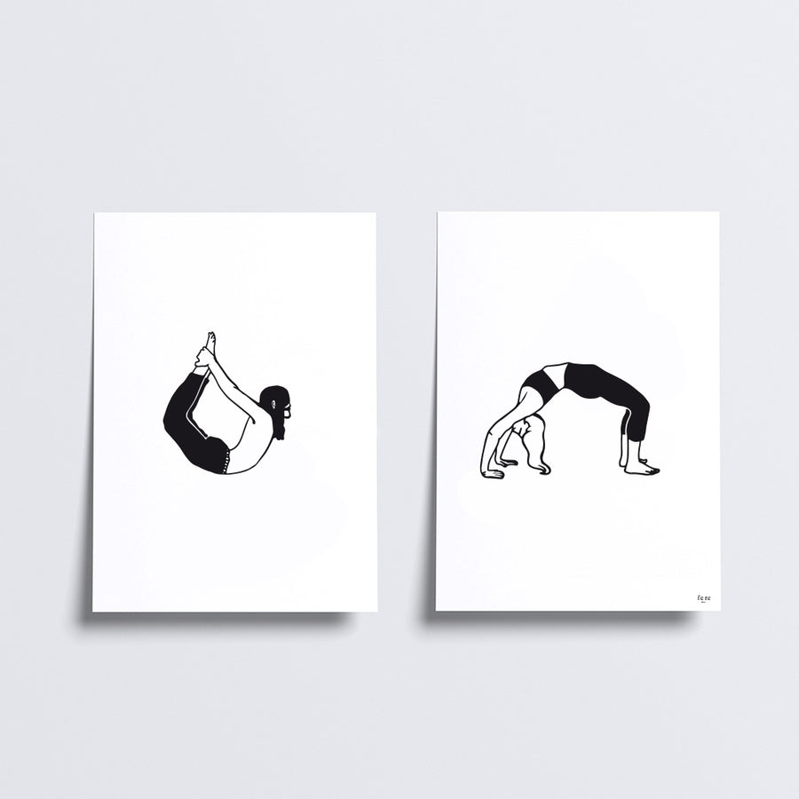 Duo d'affiches les sportifs - Le Yoga