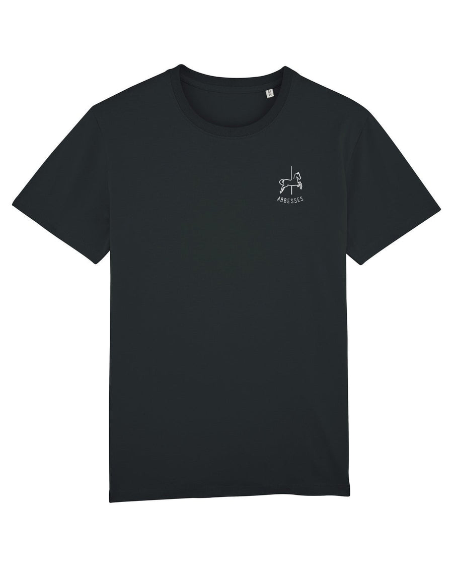 T-shirt Paris, Abbesses, brodé - Fere, illustration et décoration en noir et blanc 