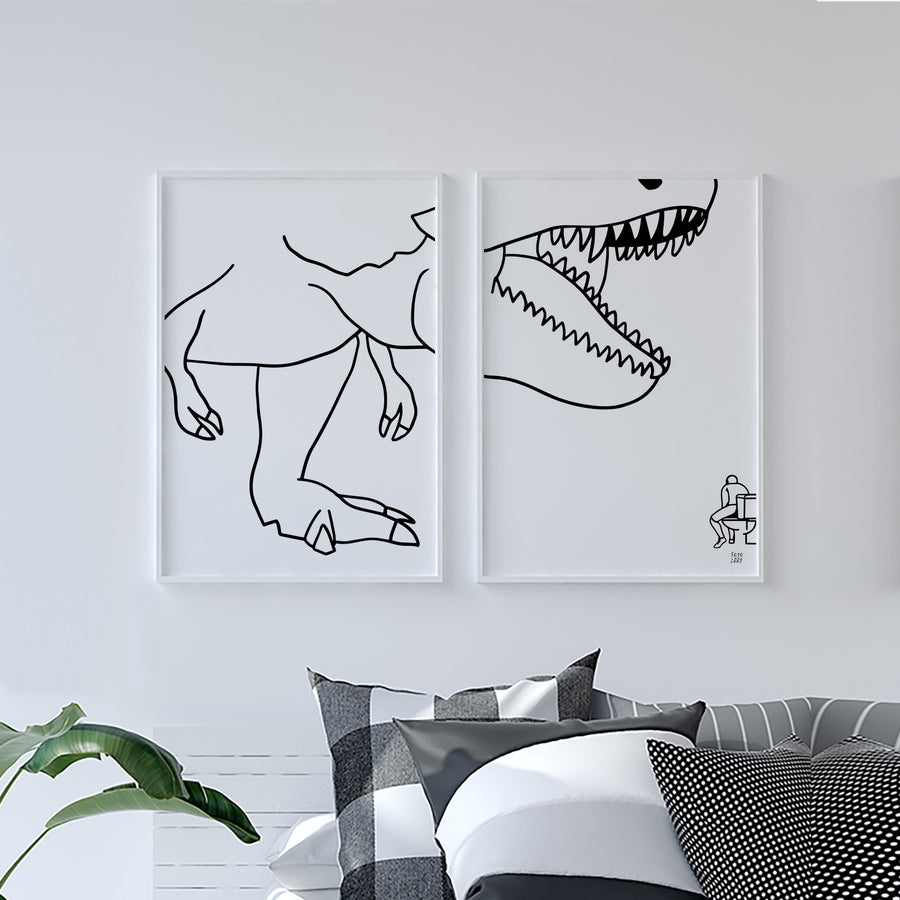 film culte Jurassic Park decoration murale affiches cadeau
