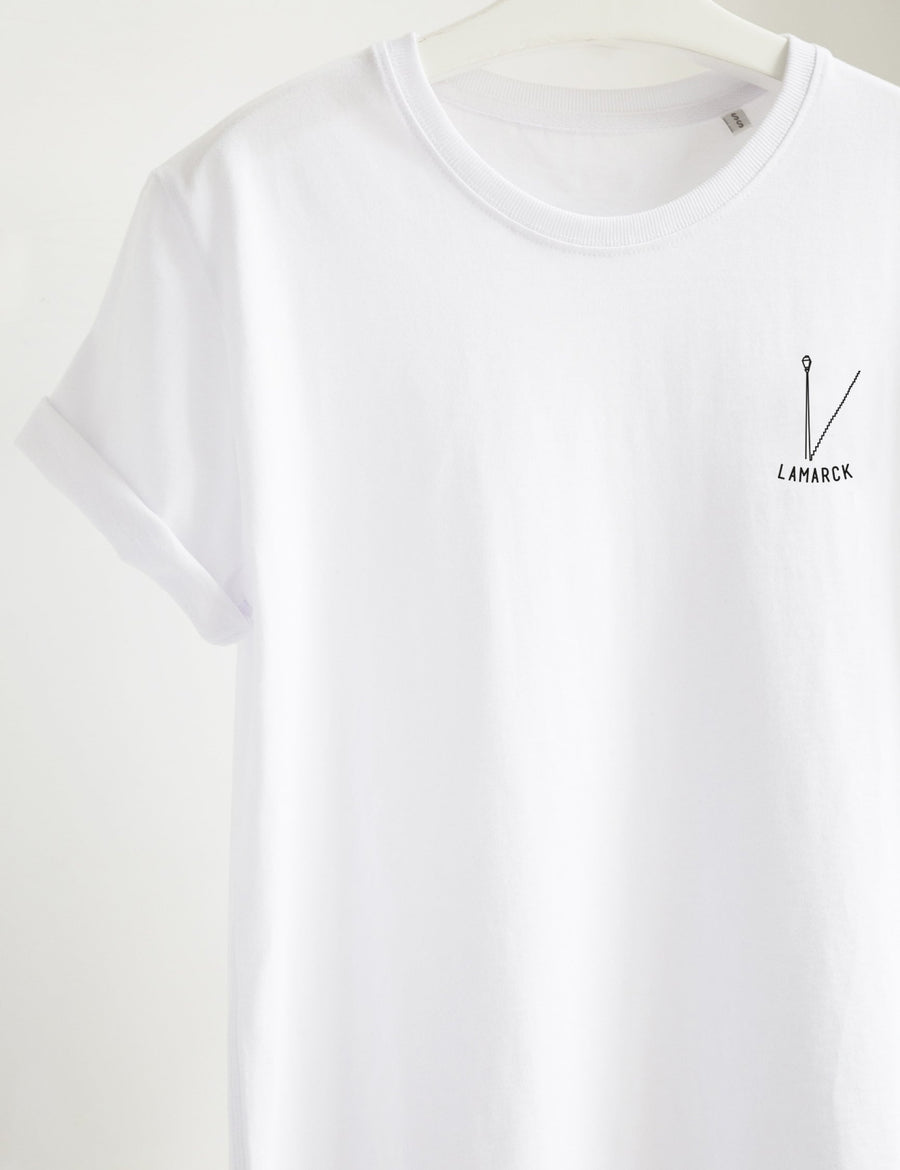 T-shirt Paris, Lamarck, brodé - Fere, illustration et décoration en noir et blanc 