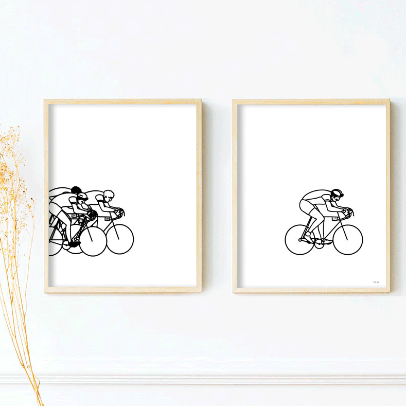 Affiche De Vélo Nacnic Avec Papillons Feuilles De Vélos Définitions  Décoration Du Cyclisme Pour Les Athlètes Et Les Cyclistes A4 Avec Cadre