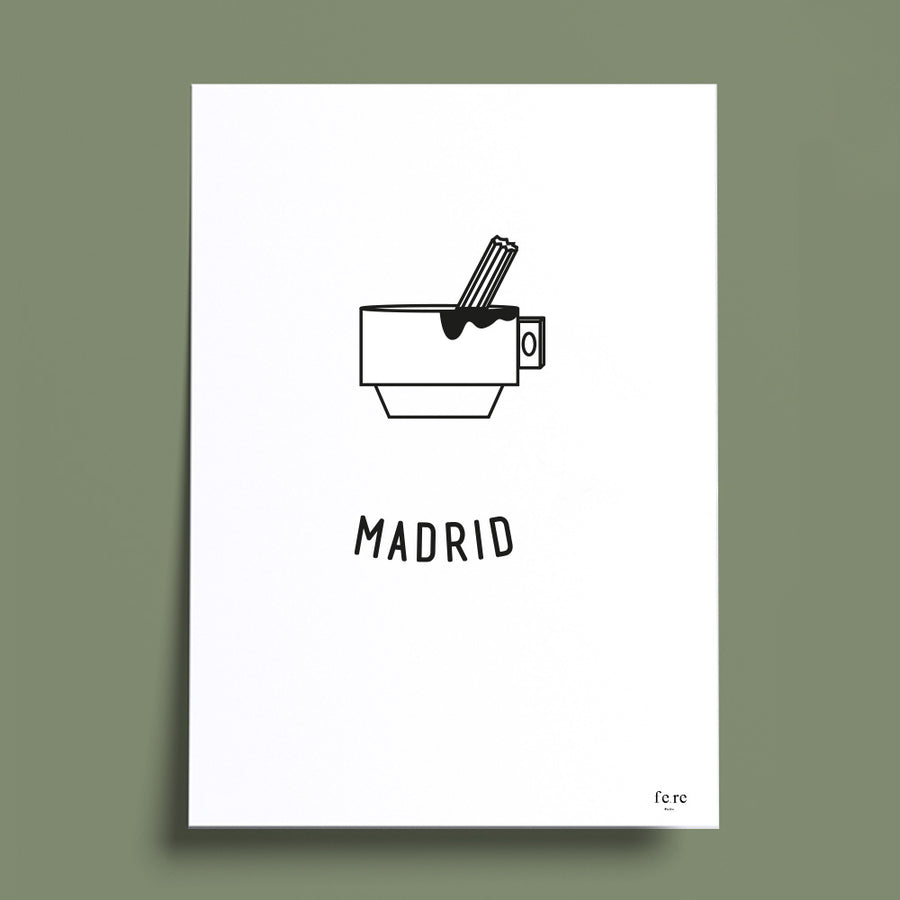 Affiche Monde, Madrid