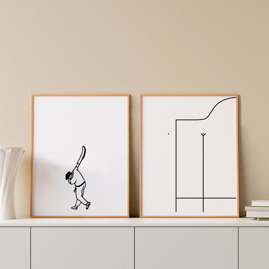 Affiche les sportifs - La pelote basque - Fere, illustration et décoration en noir et blanc